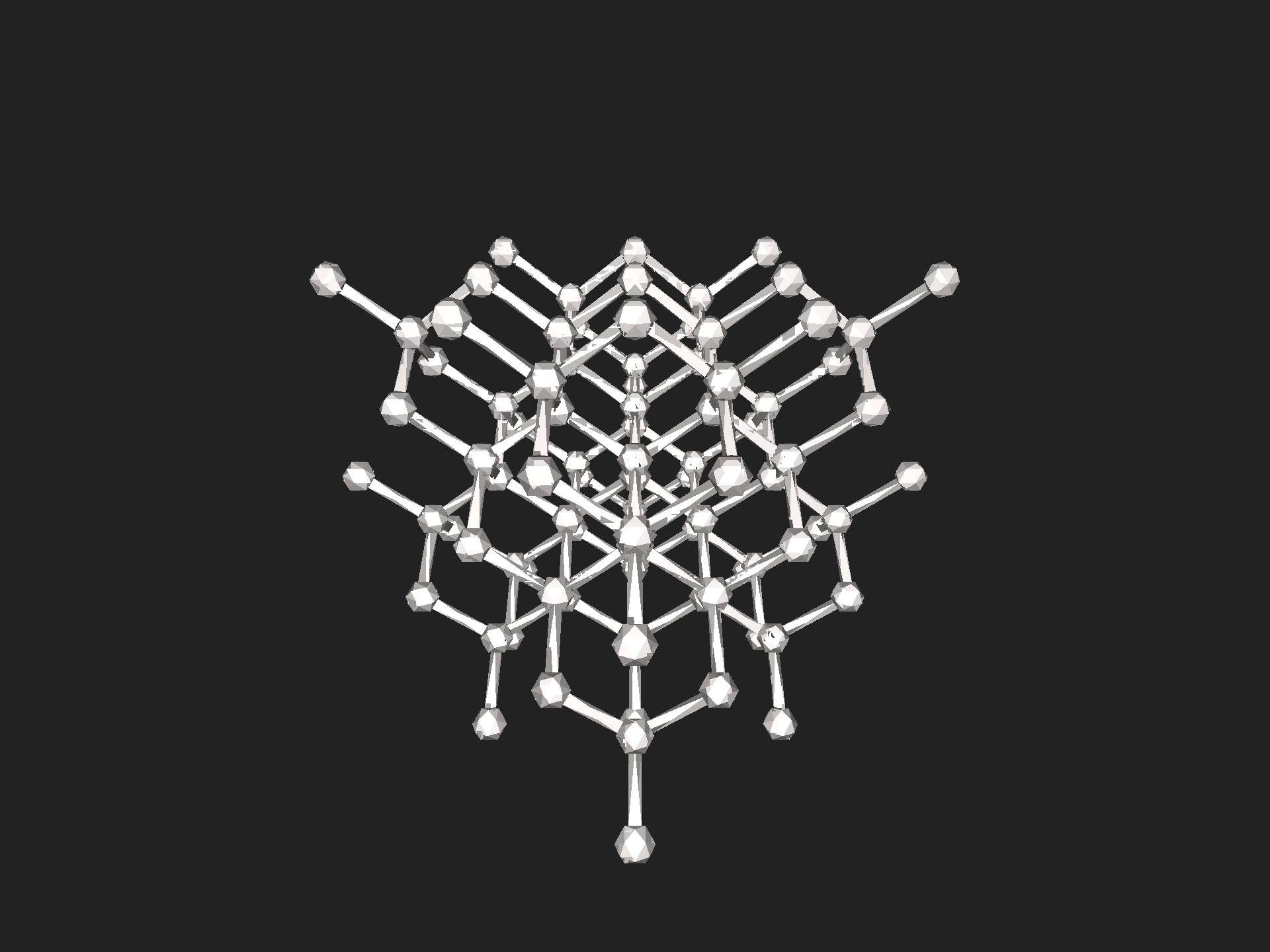 Diamant-Lattice-Struktur – typische DfAM-Geometrie für Leichtbau und Energieabsorption, ausschließlich additiv fertigbar. Quelle: Wikimedia Commons (CC BY-SA 4.0)
